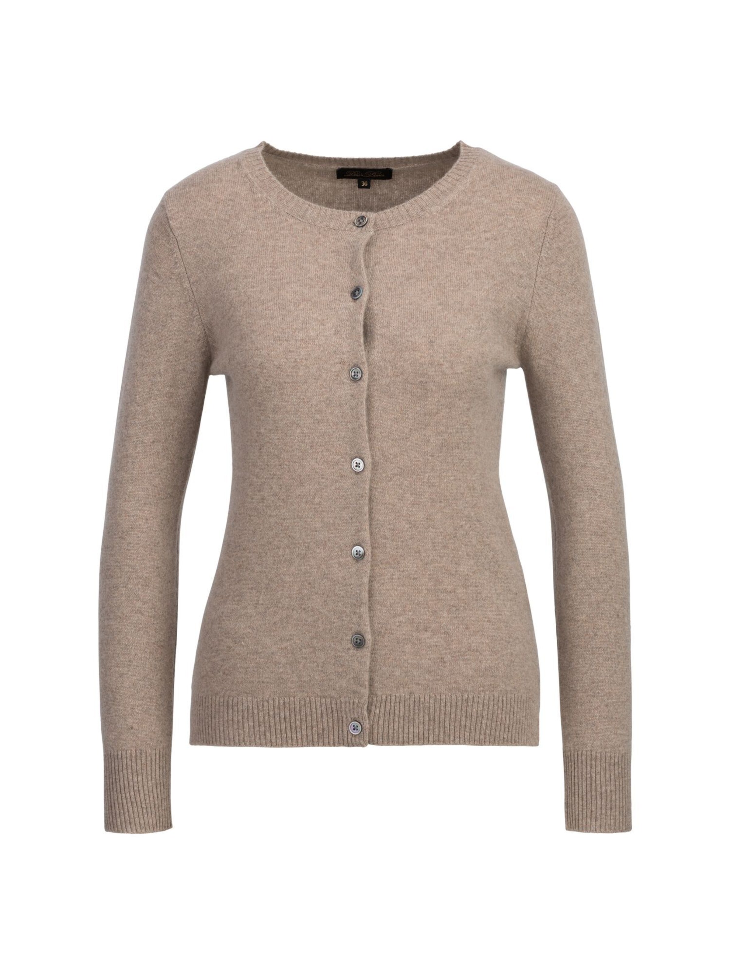 Dine'n'Dance Gebreid vest 'Romie' in Grijs: voorkant