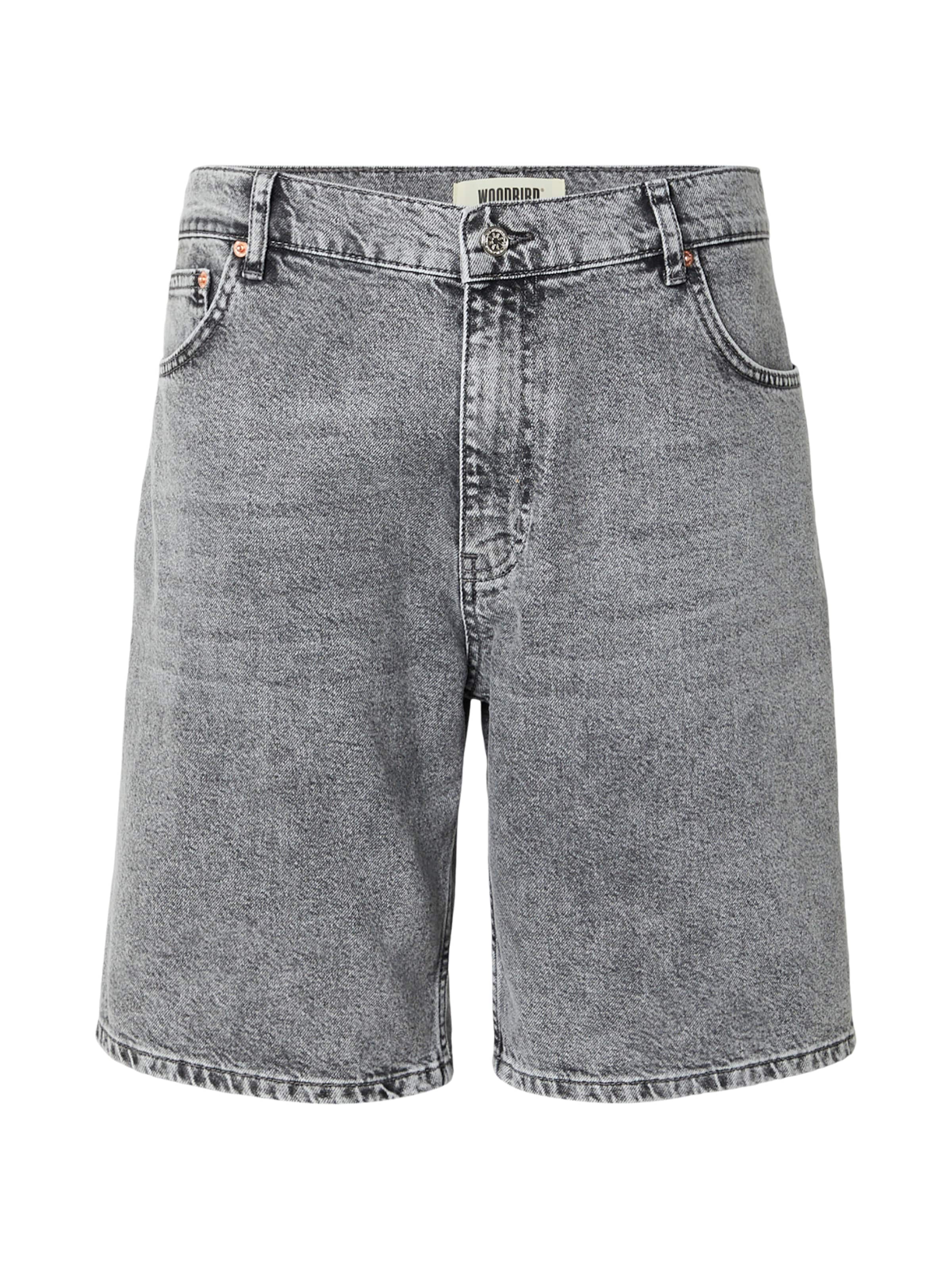 Woodbird Lużny krój Jeansy 'WBLeroy' w kolorze szary: przód