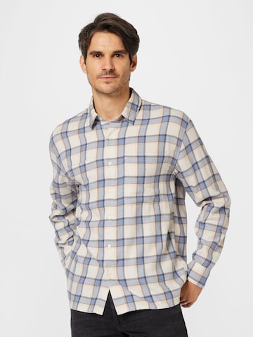 Abercrombie & Fitch Regular fit Ing - fehér: elől