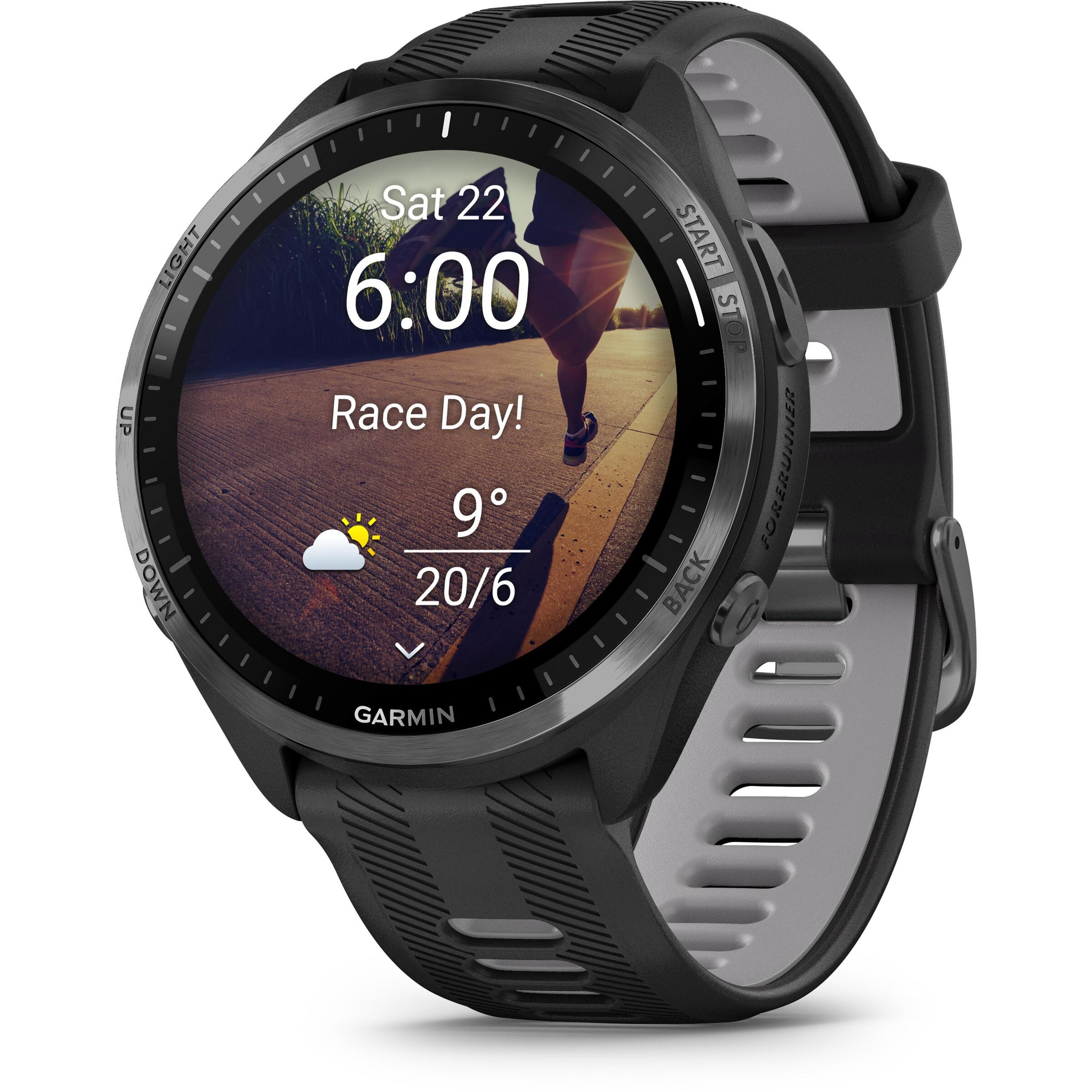 GARMIN Sportuhr 'Forerunner 965' in Schwarz: Vorderseite