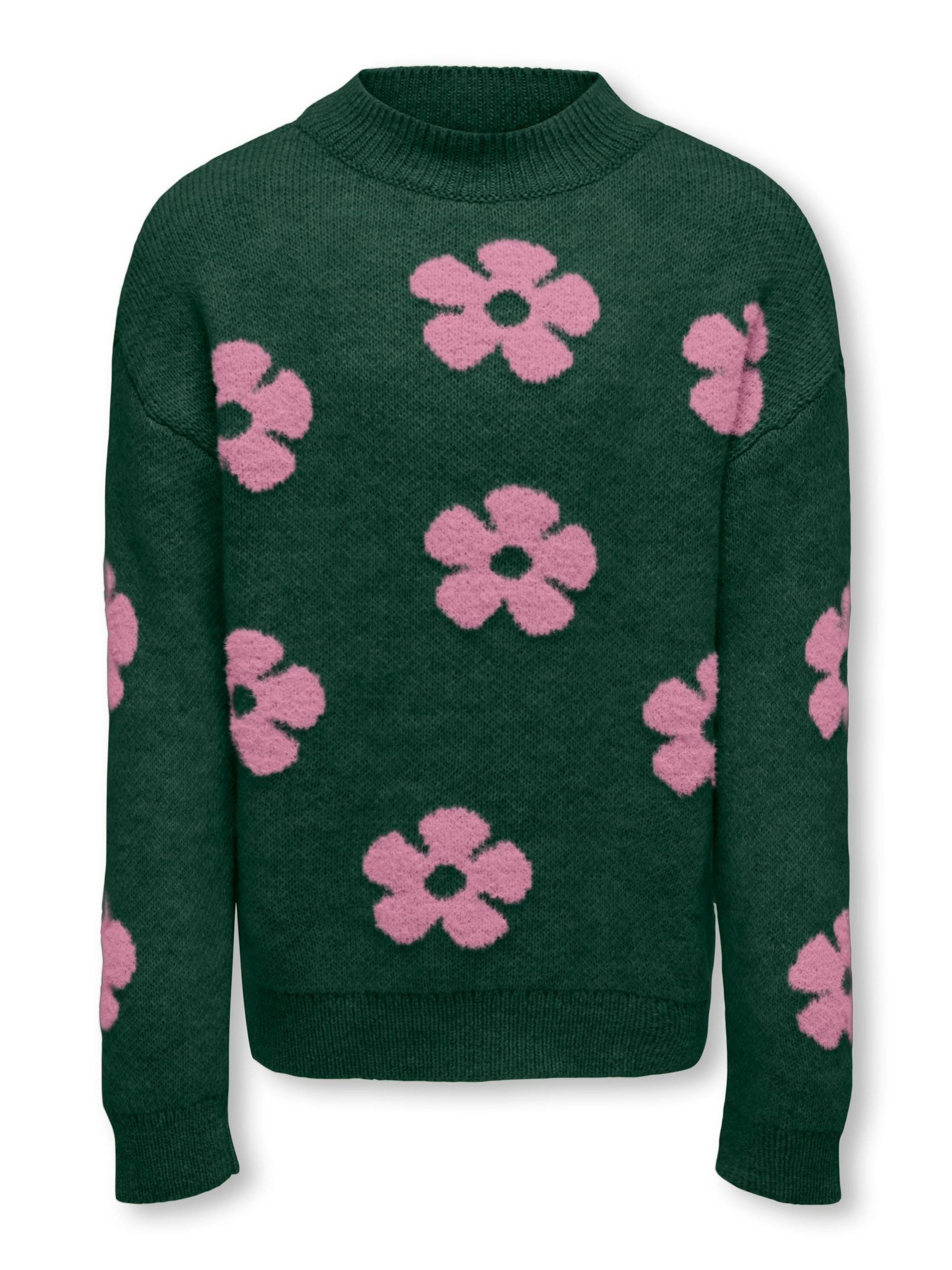 ONLY GIRLS Sweater 'KOGNAJA' in Green: front
