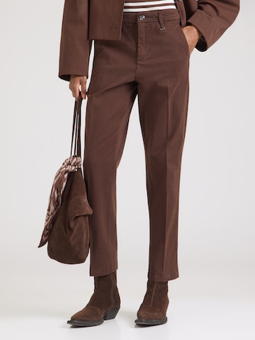 MAC Slimfit Hose in Braun: Vorderseite