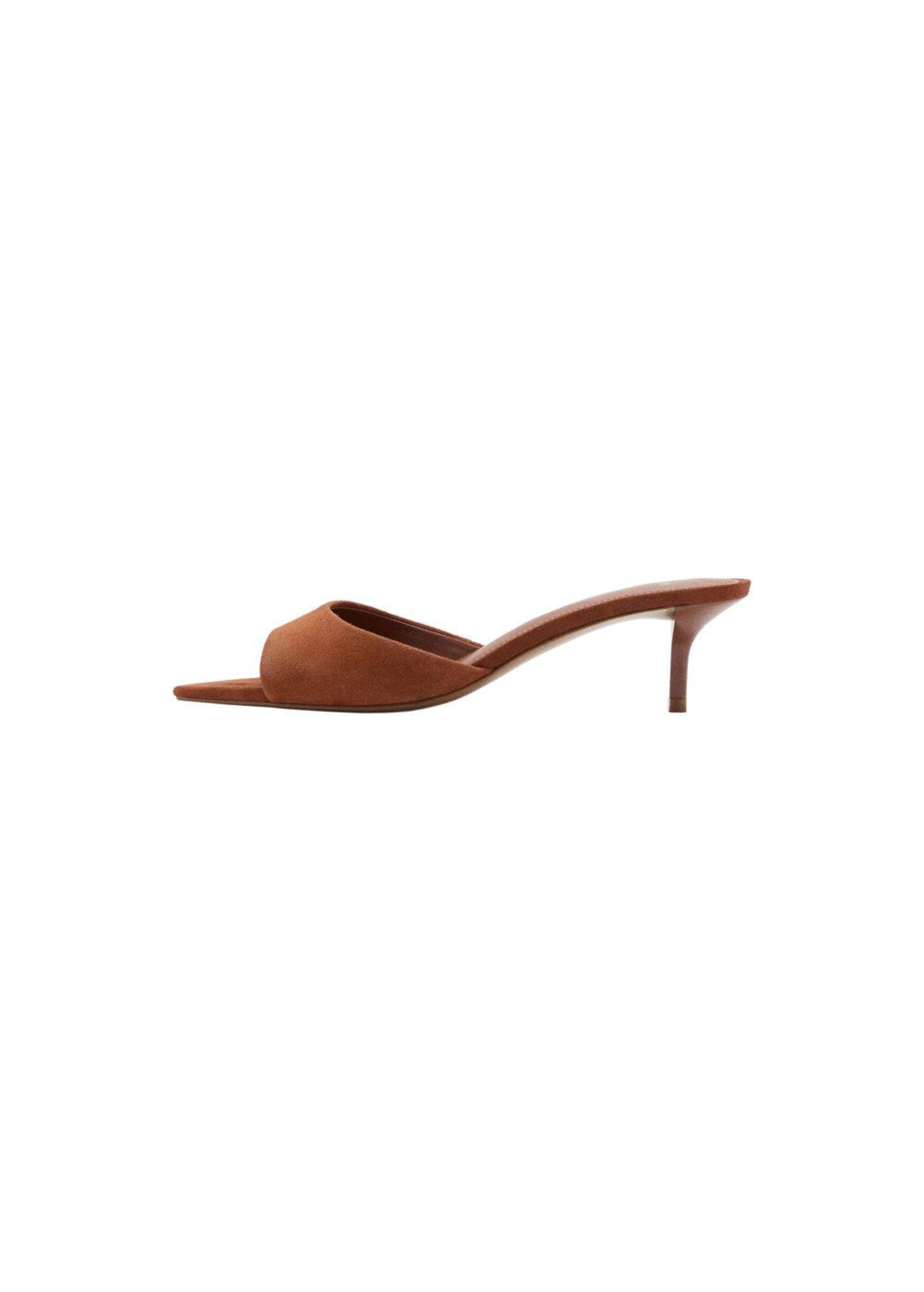MANGO Mules 'Pepa' in Brown: front