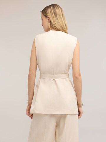 Gilet de costume MOTIVI en blanc
