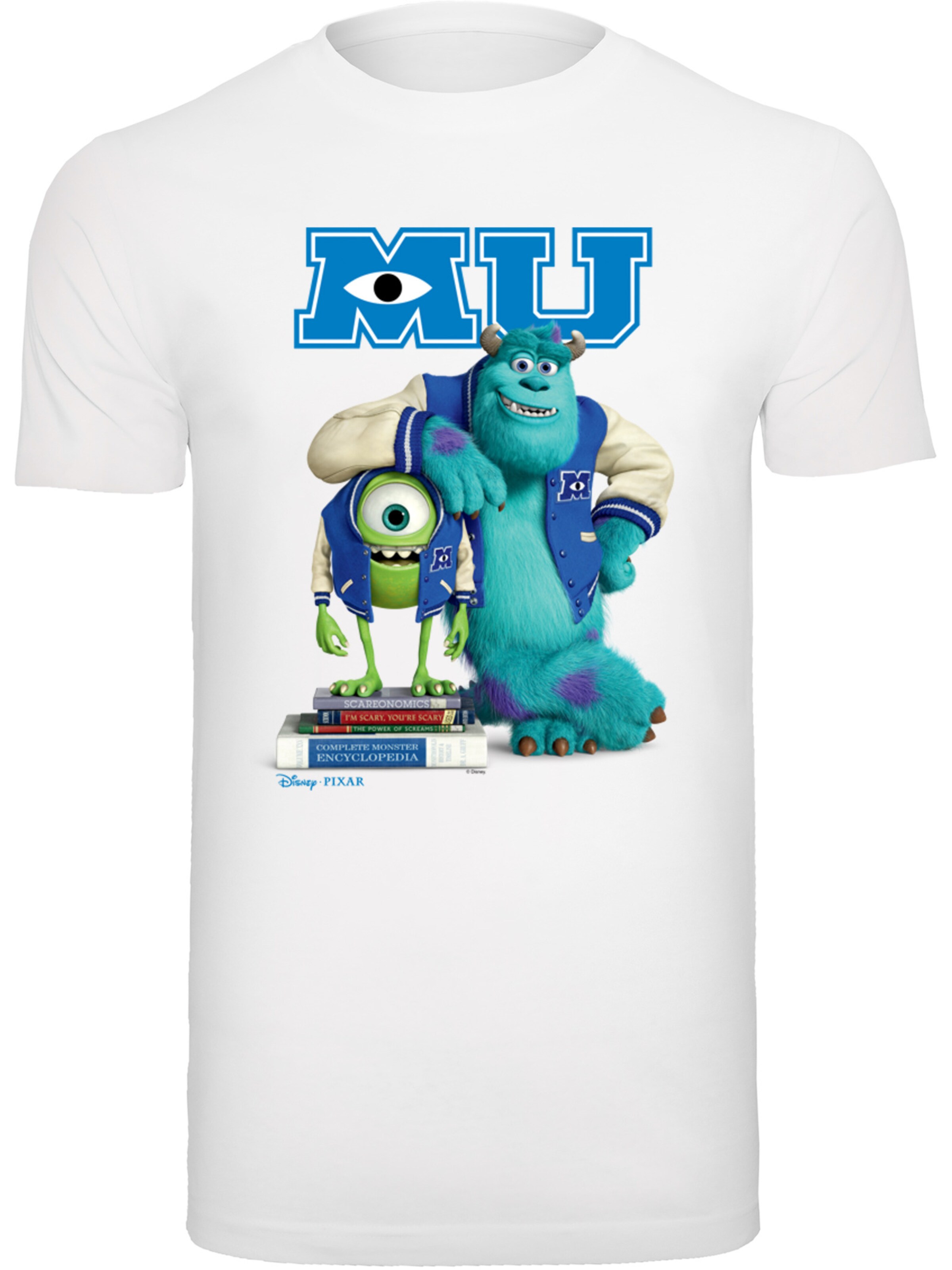 F4NT4STIC Shirt 'Disney Monsters University Poster' in White: front