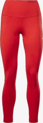 Reebok - Calças de desporto 'Lux Perform' em vermelho: frente
