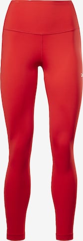 Pantalon de sport 'Lux Perform' Reebok en rouge : devant