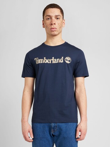 T-Shirt TIMBERLAND en bleu : devant