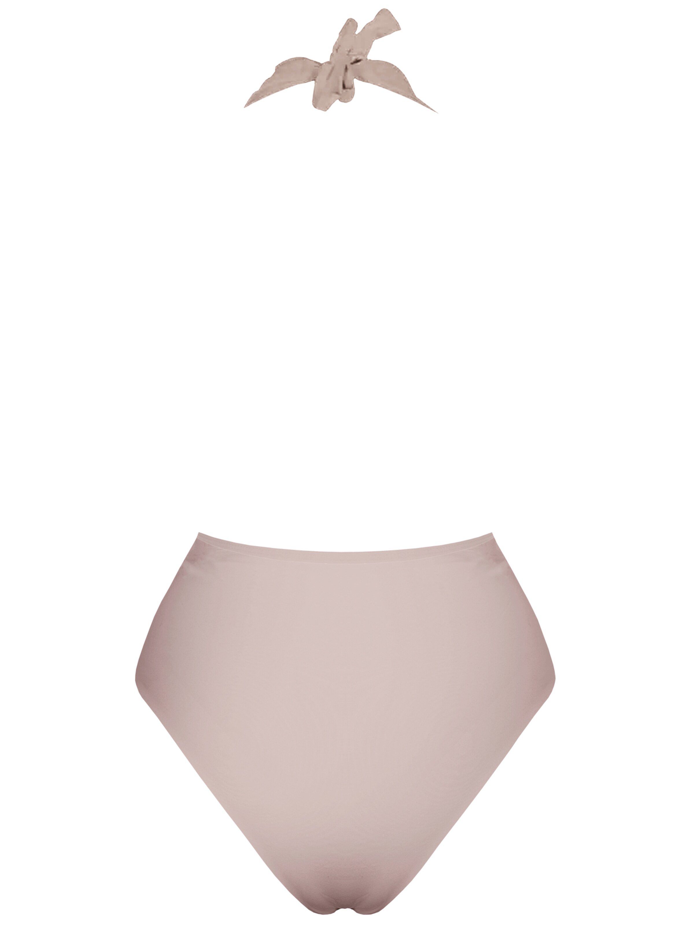 SEA ME SWIM High neck Badeanzug 'ST. TROPEZ Silver Edition'‌‌‌‌‌ in Beige