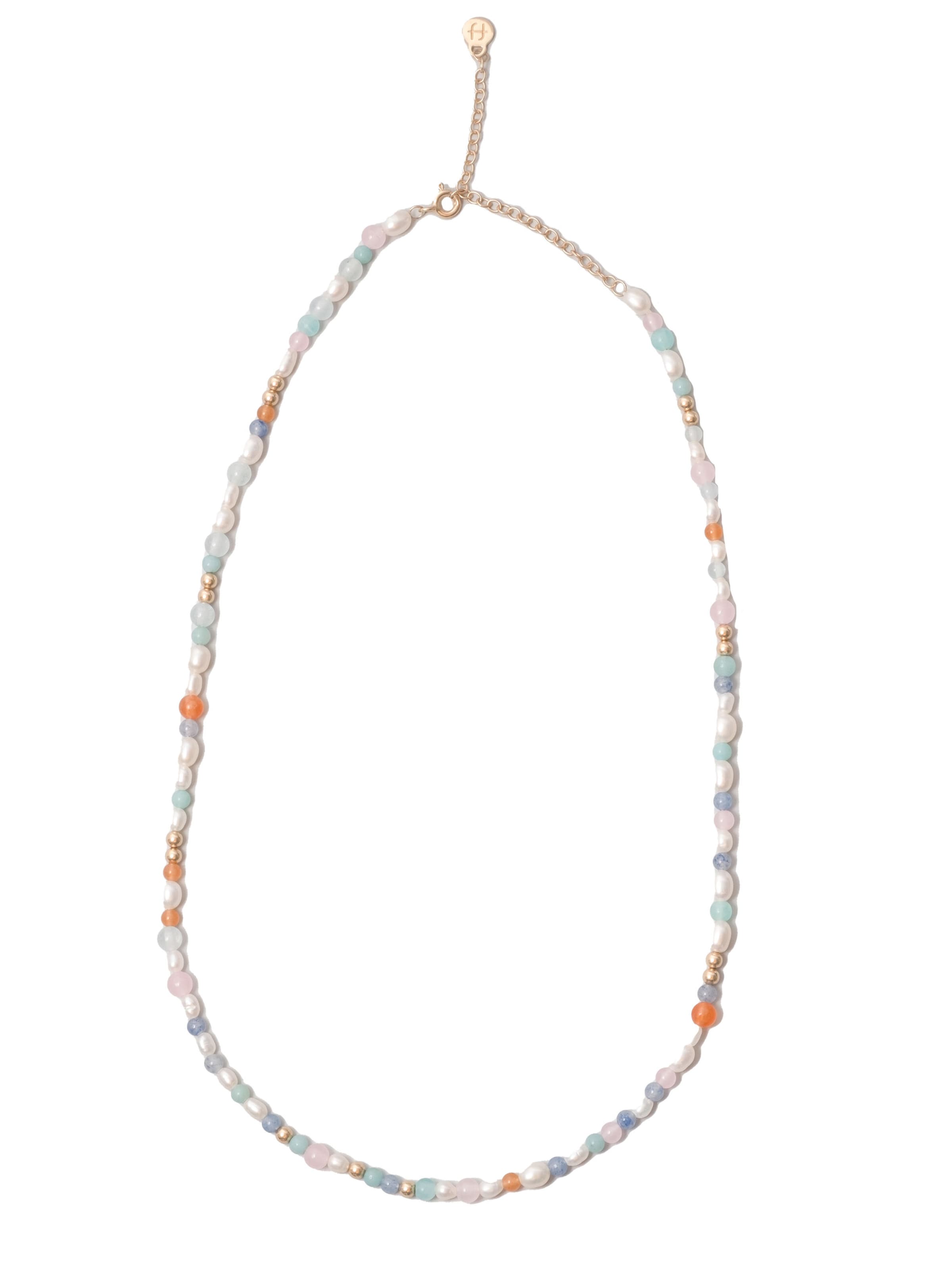 fejn Perlenkette in Gold: Vorderseite