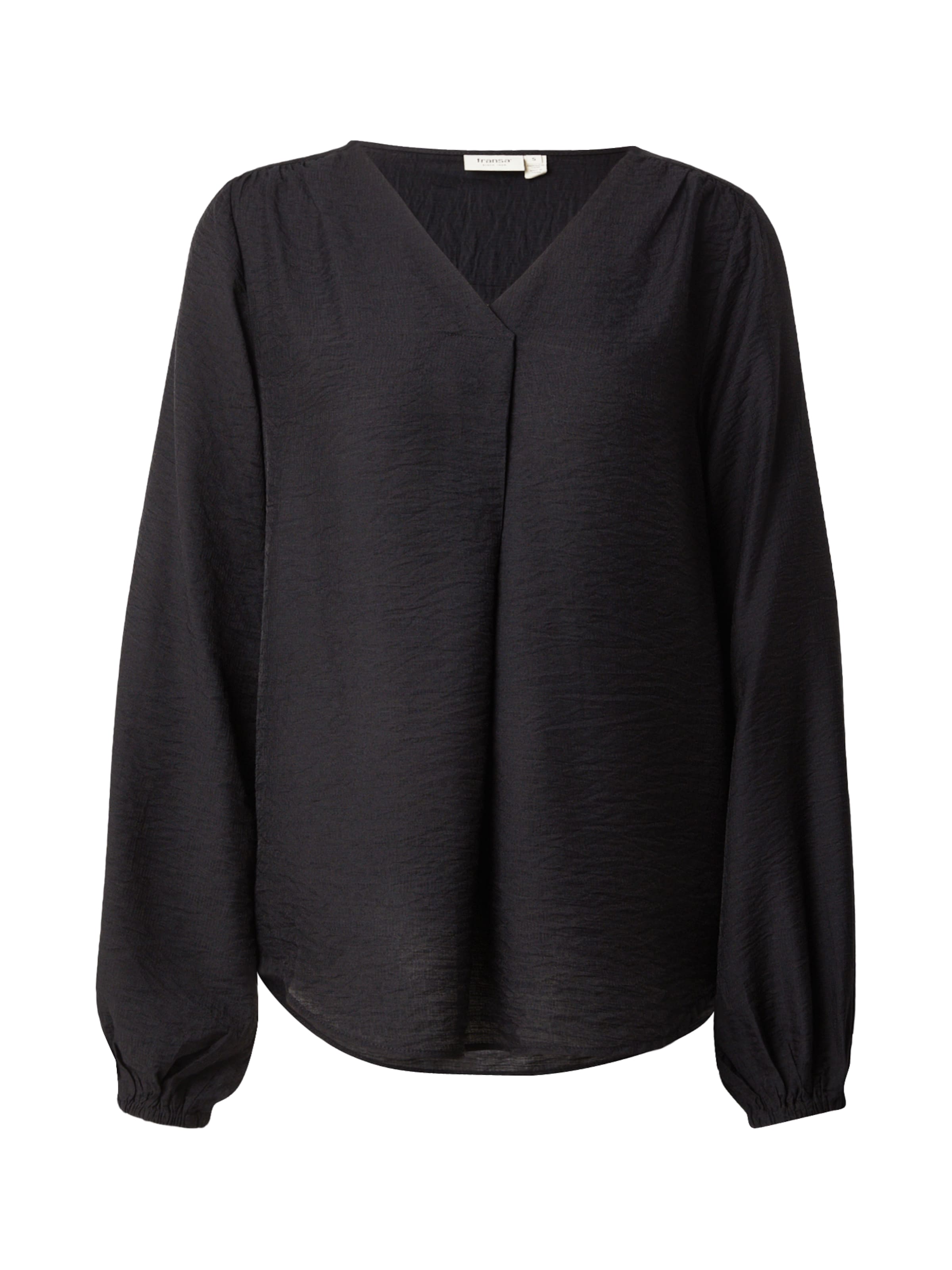 Fransa - Blusa 'FRARIANA' en negro: frente