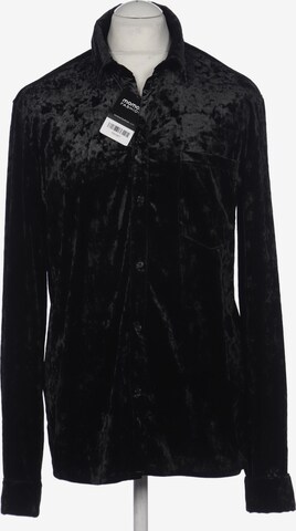 WEEKDAY Button Up Shirt in L in Black: front
