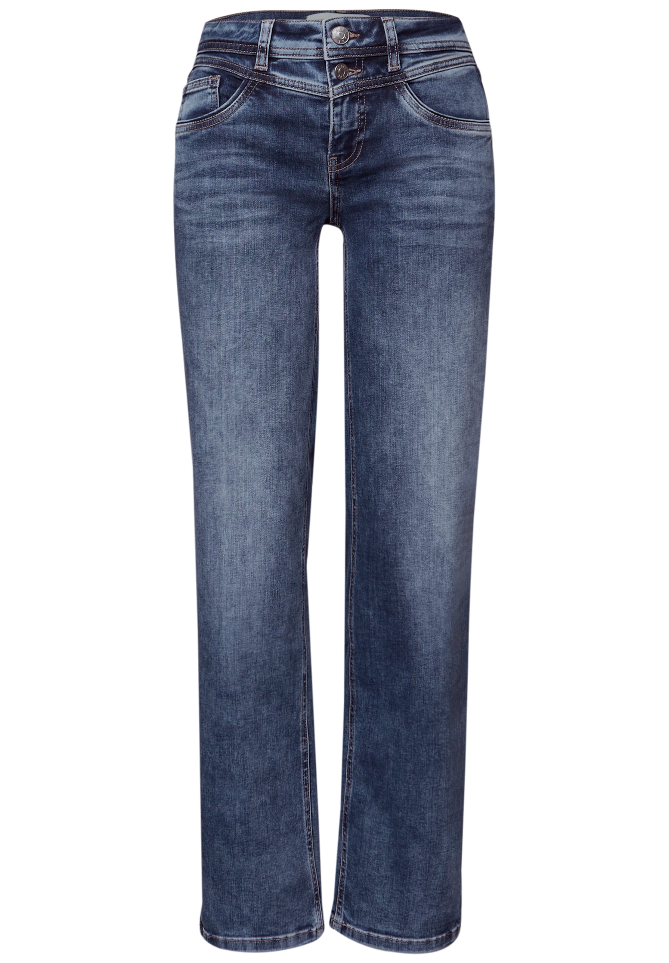 STREET ONE Regular Jeans 'Amalia' in Blue: front
