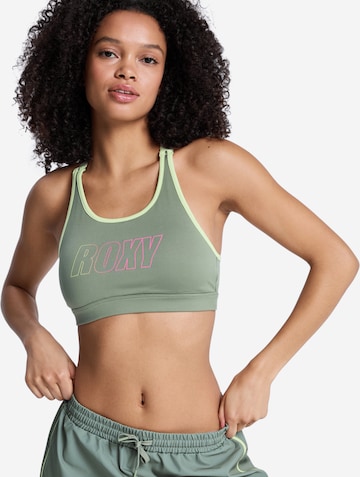 ROXY Bralette Sports Bra 'Everyday Flow' in Green: front