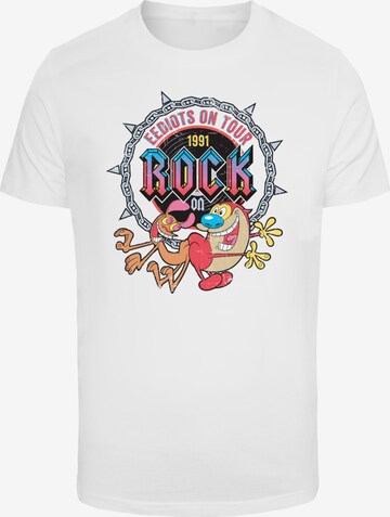 Merchcode Shirt 'Ren And Stimpy - On Tour' in Wit: voorkant