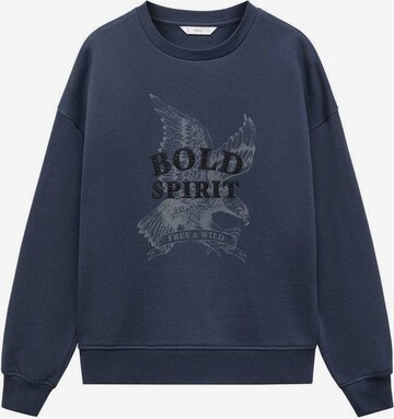 MANGO TEEN Sweatshirt 'Bold' in Blue: front