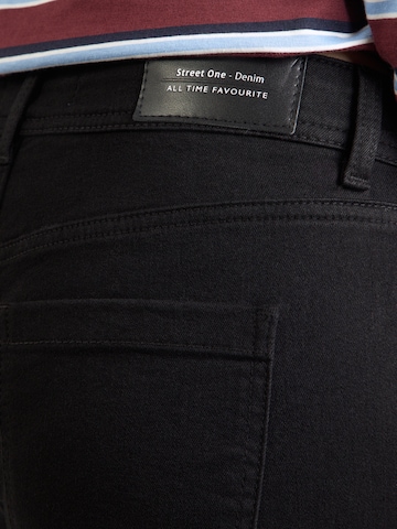 STREET ONE Slimfit Farmer 'Jane' - fekete