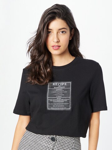 melns ONLY T-Krekls 'NATALIE': no priekšpuses