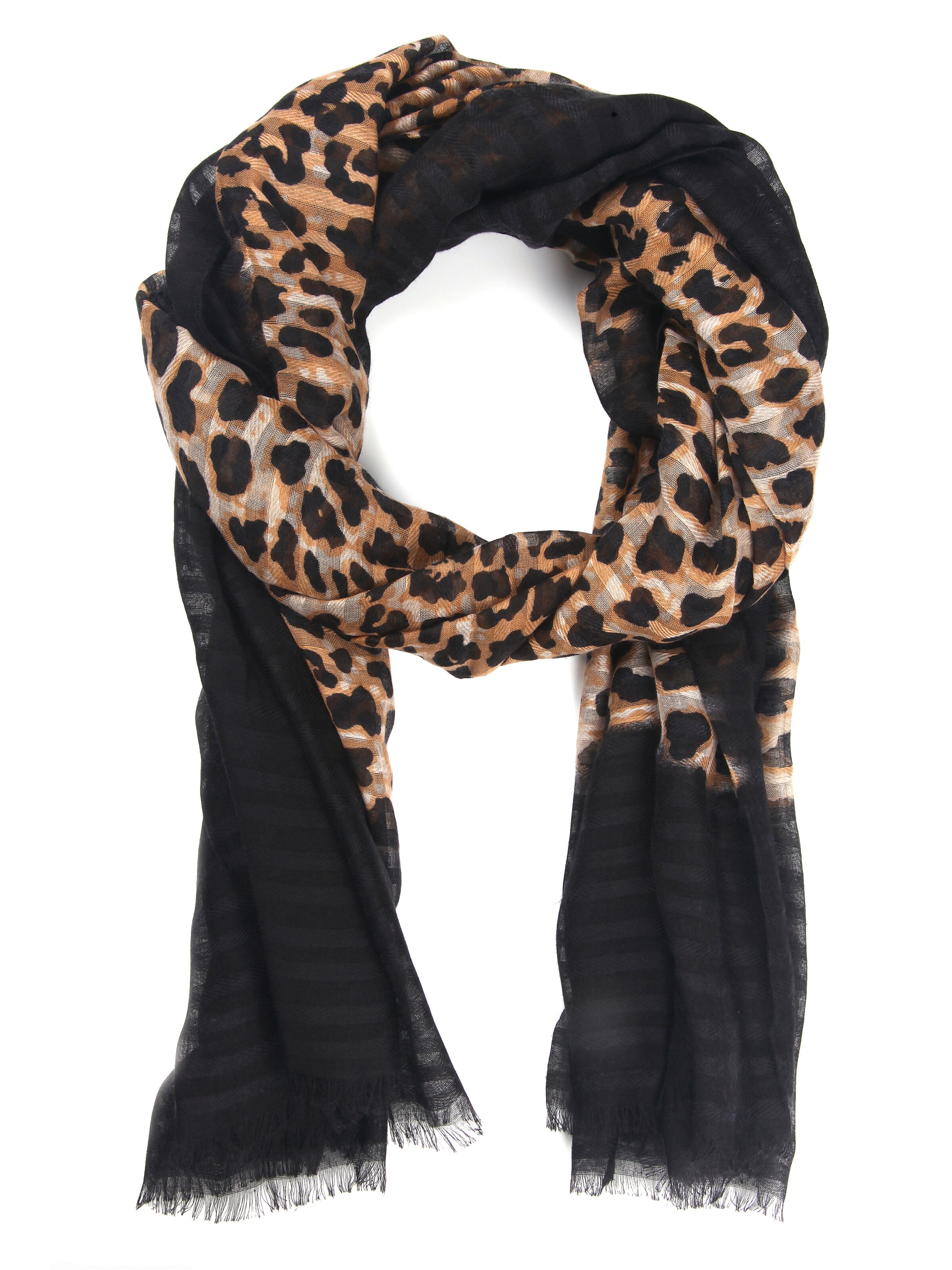 COLLEZIONE ALESSANDRO Scarf 'Aurea' in Brown