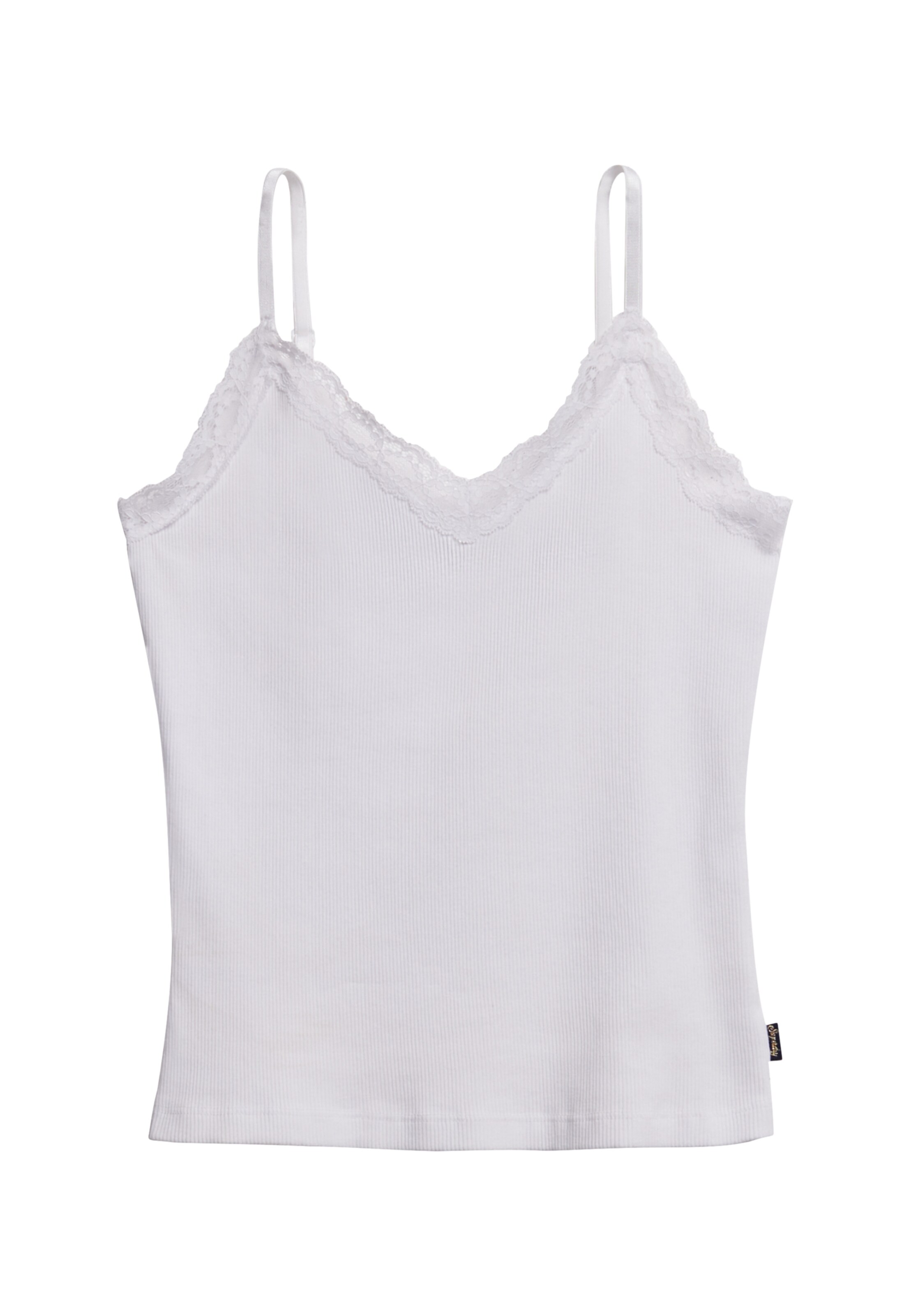 Haut 'Essential' Superdry en blanc : devant