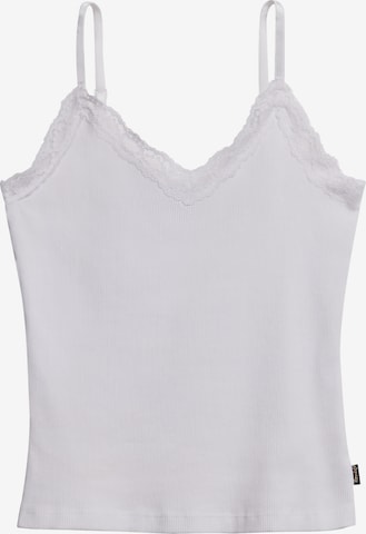 Superdry Top 'Essential' in White: front