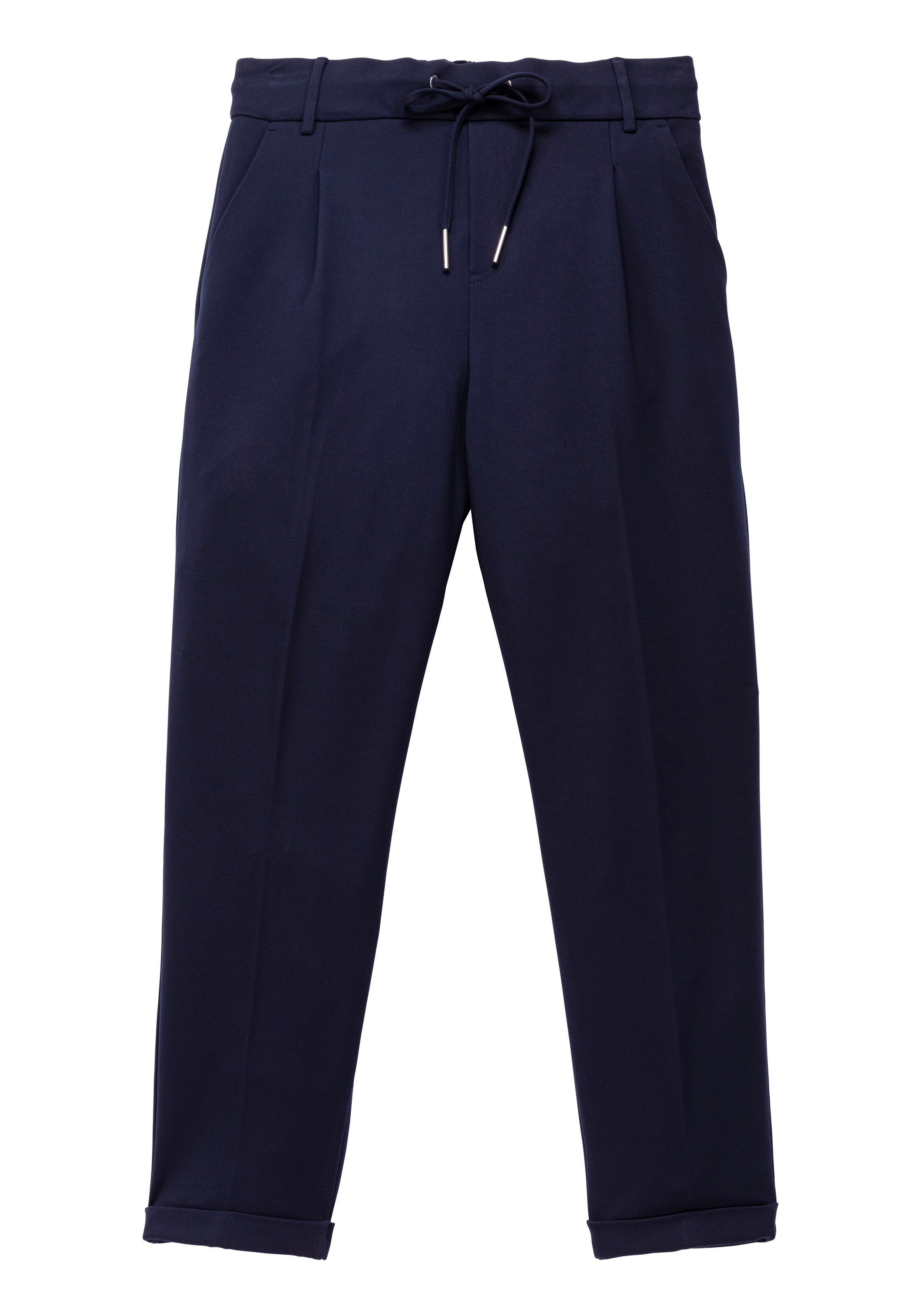 UNITED COLORS OF BENETTON Pleated Pants in Blue: front