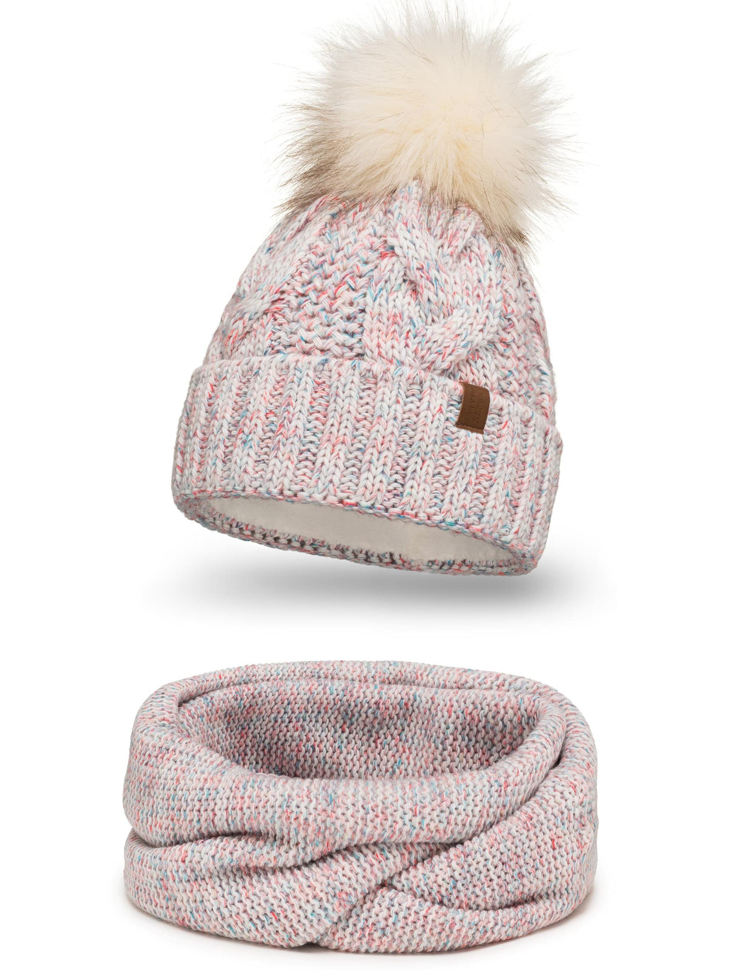 Vivisence Beanie '7014 Set' in White: front