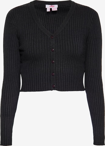 MYMO Strickjacke in Schwarz: Vorderseite