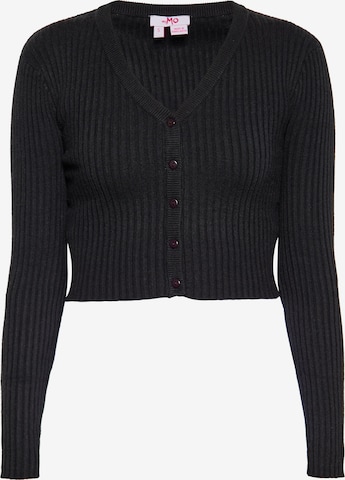 MYMO Knit Cardigan in Black: front