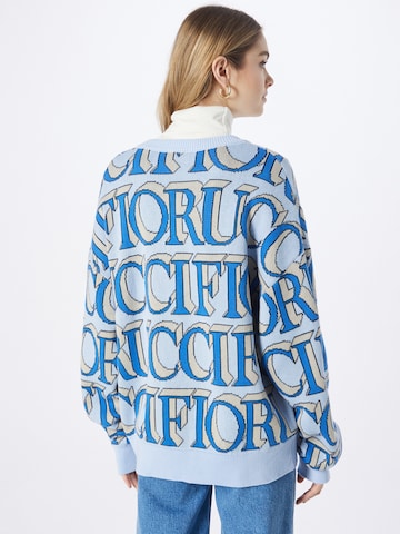 Fiorucci Gebreid vest 'Intarsia' in Blauw