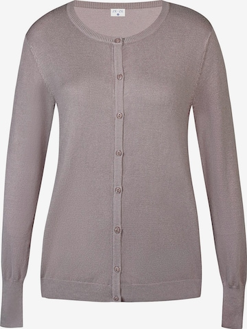 ze-ze Gebreid vest 'Norma 106' in Beige: voorkant