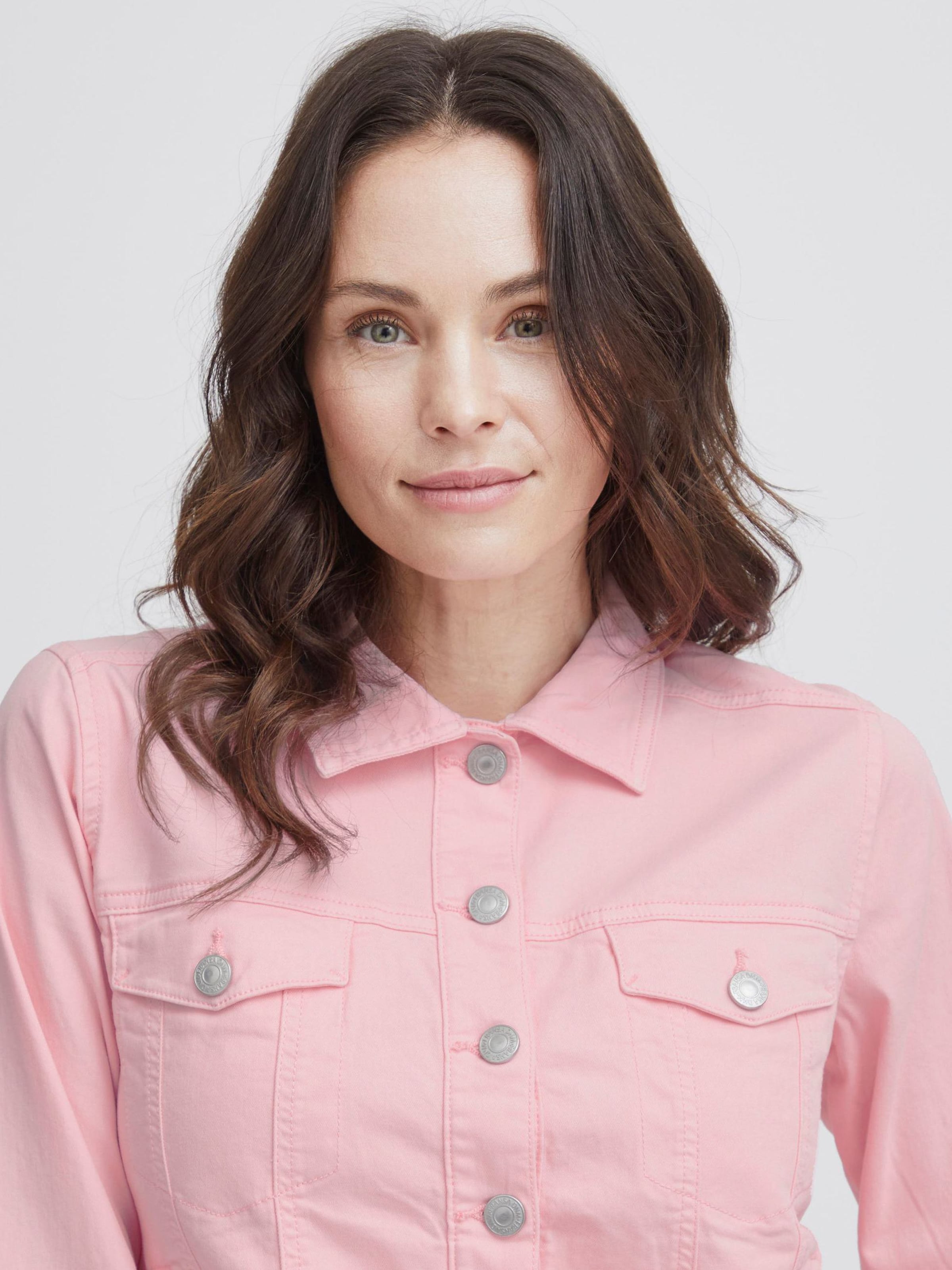 Giacca di jeans rosa best sale