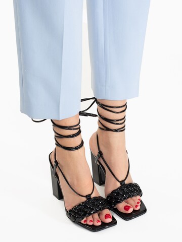 Celena Strap Sandals 'Chahra' in Black: front