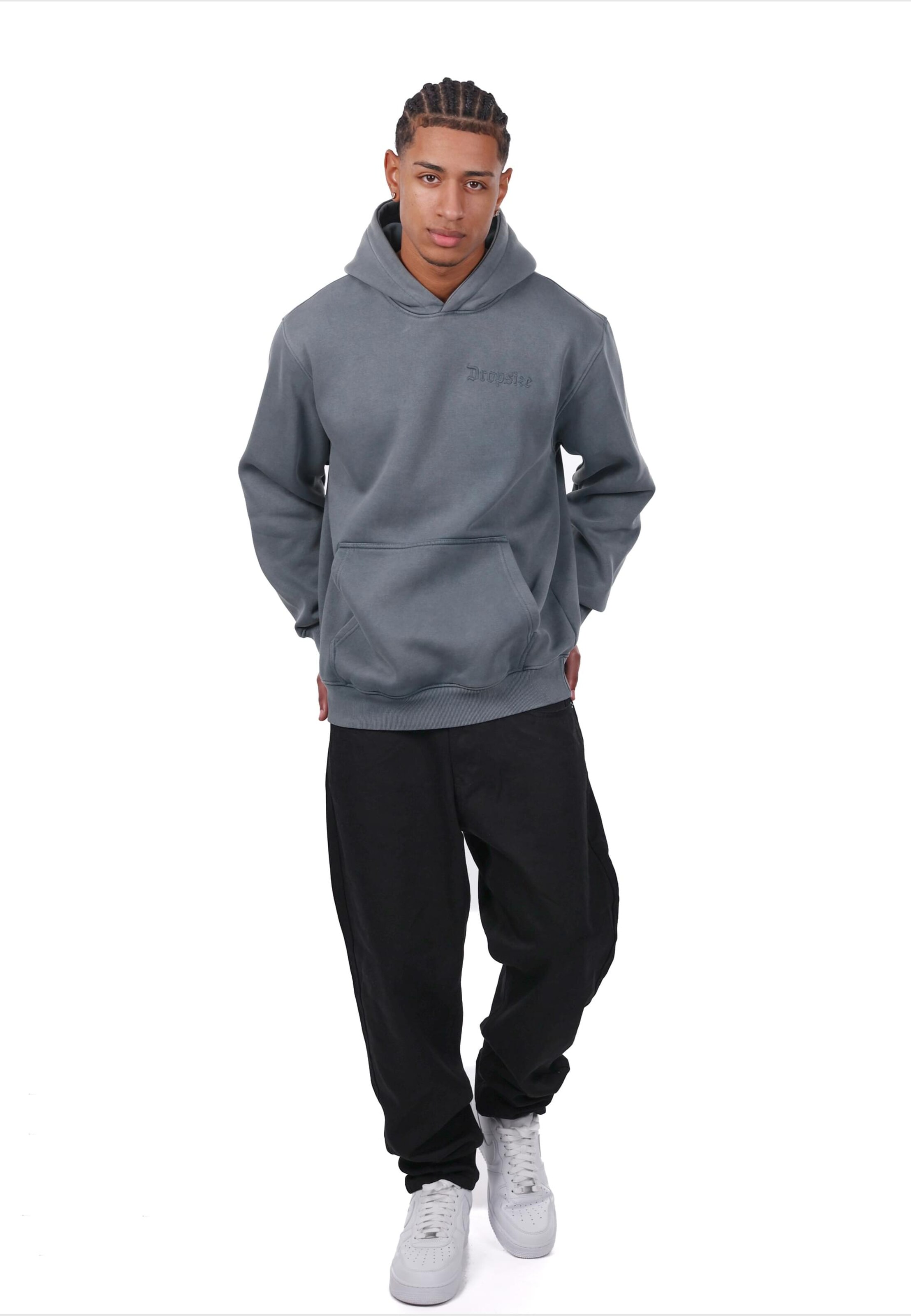 Dropsize Sweatshirt i grå