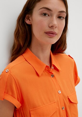 COMMA Blusenkleid in Orange