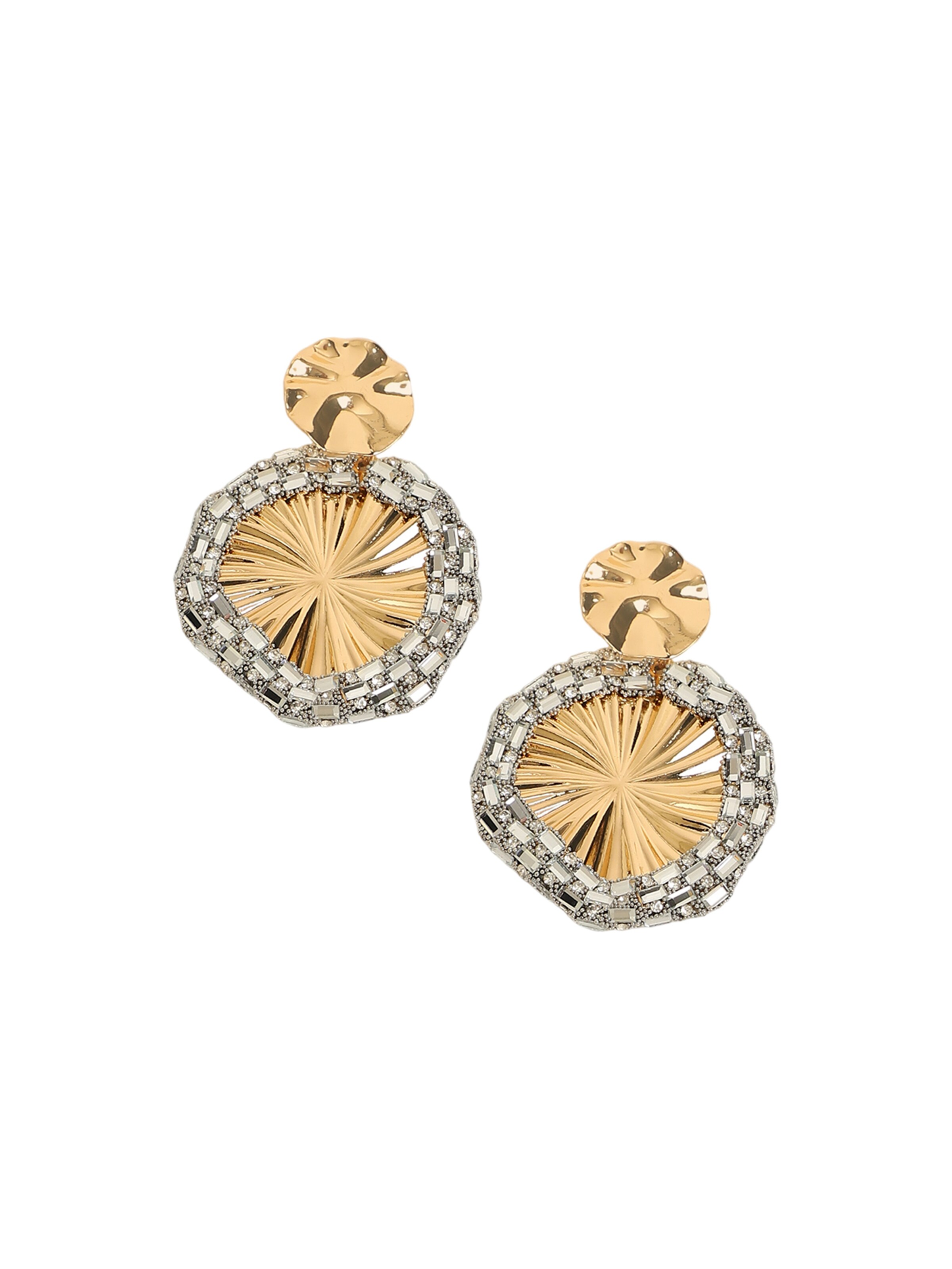 SOHI Náušnice ' Perdita ' - Zlatá: predná strana