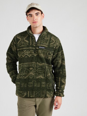 COLUMBIA Sports sweater 'Rugged Ridge' in Green: front