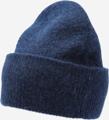 Berretto di Samsøe Samsøe in blu: frontale