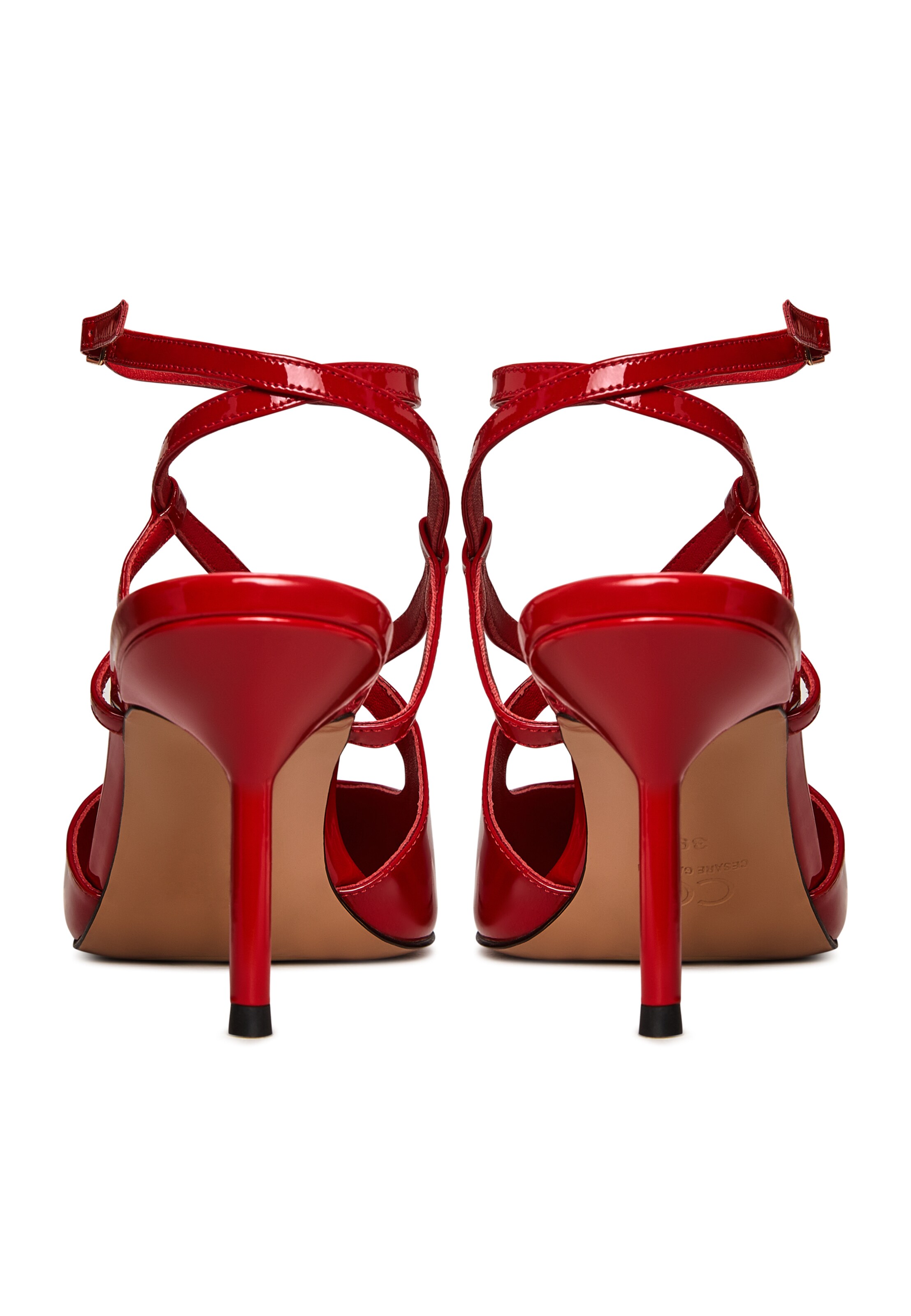 CESARE GASPARI Slingpumps in Rood