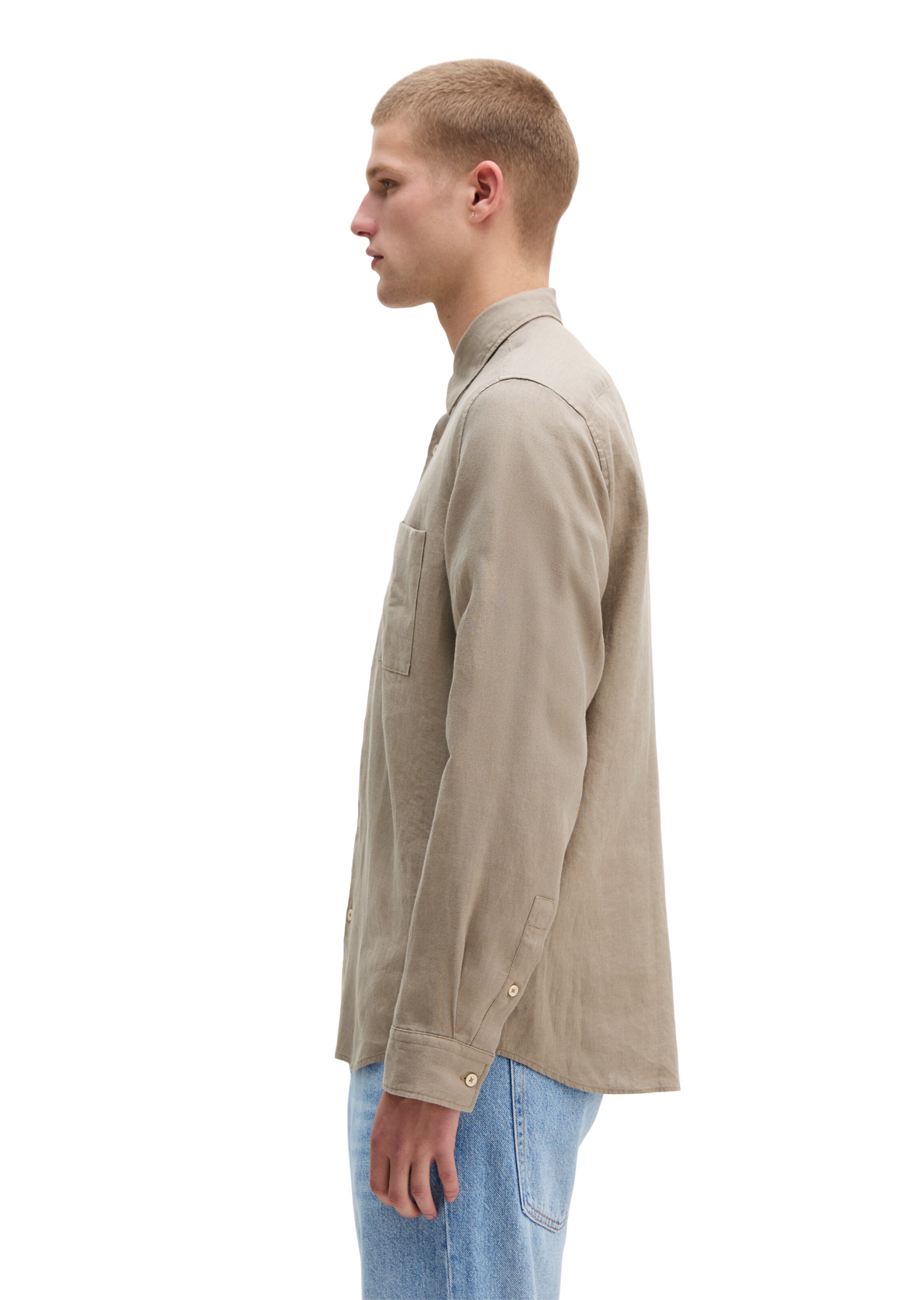 Marc O'Polo Regular Fit Hemd in Beige