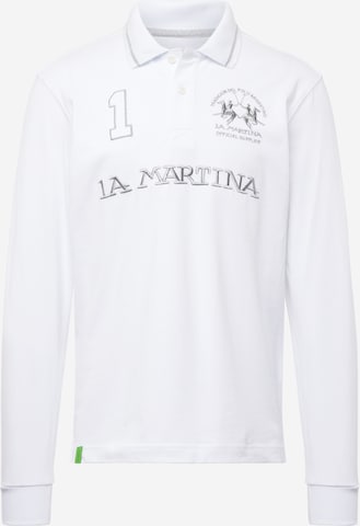 La Martina Shirt 'Urbe' in Wit: voorkant