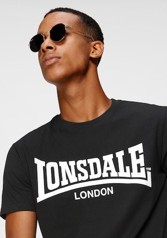 LONSDALE Shirt in Black