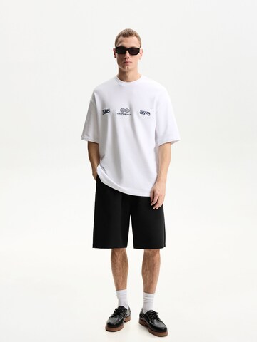 Bershka Loose fit Trousers in Black