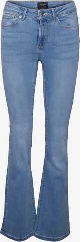 VERO MODA جينز ذات سيقان واسعة جينز 'Peachy' بلون أزرق: الأمام