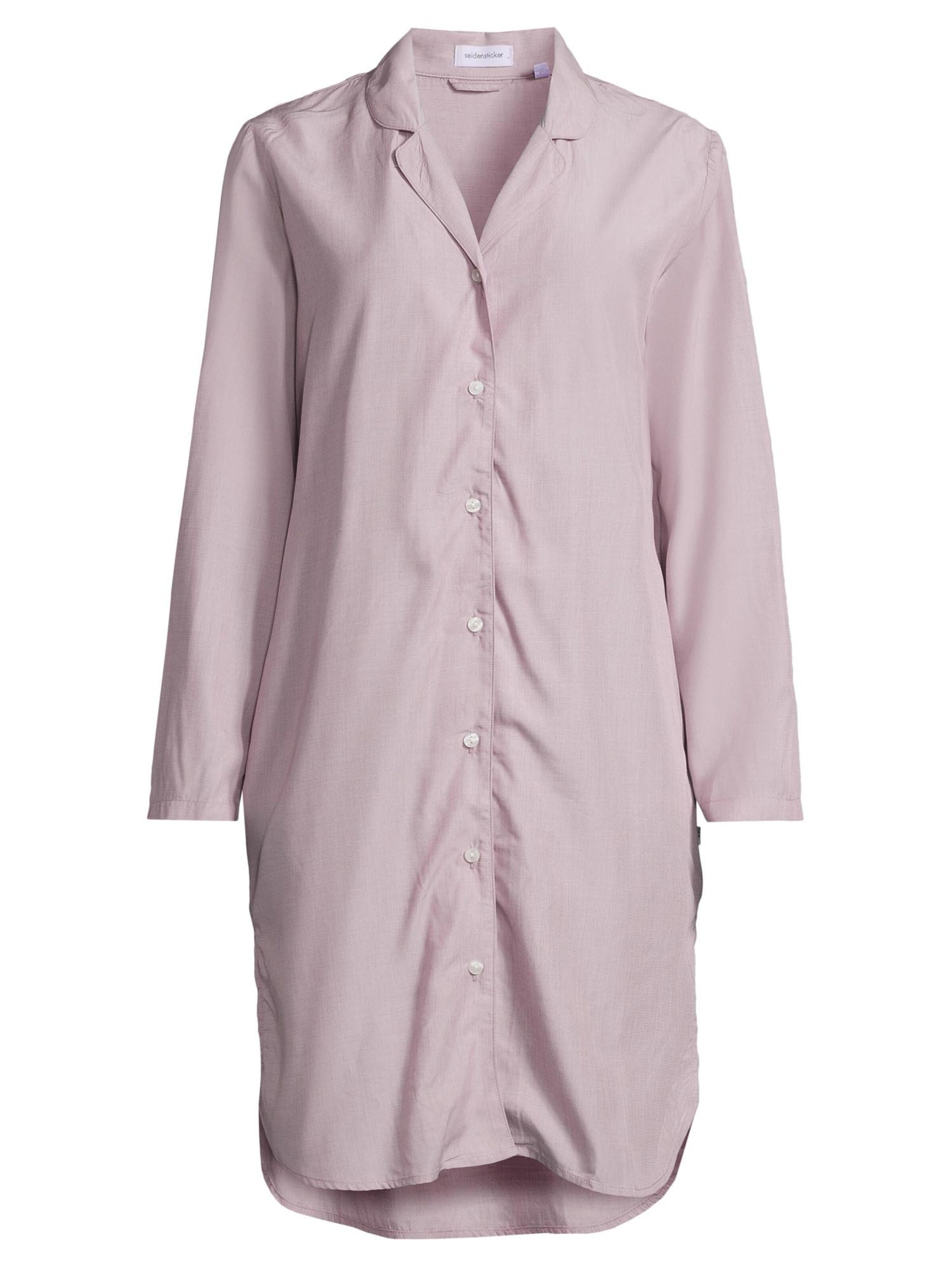 SEIDENSTICKER Nightgown 'Classic Fil a Fil' in Purple: front