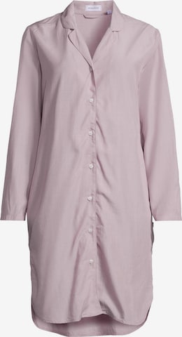 SEIDENSTICKER Nightgown 'Classic Fil a Fil' in Purple: front