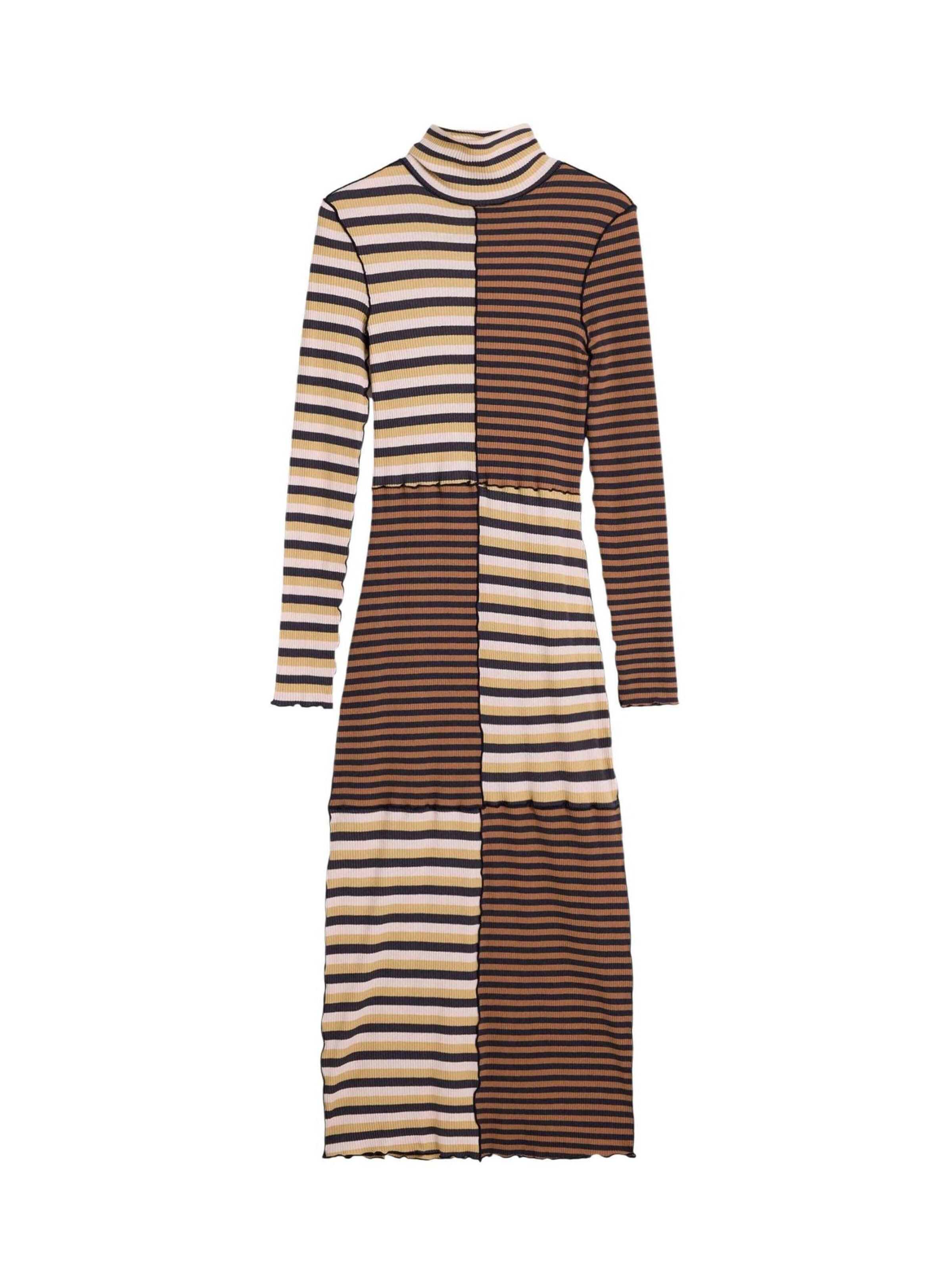 Desigual - Vestido 'REPRIS_VEST_AVIEMORE 26SWVKX5' en marrón: frente