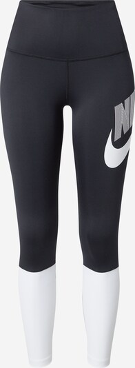 Pantaloni sport NIKE pe negru / alb, Vizualizare produs