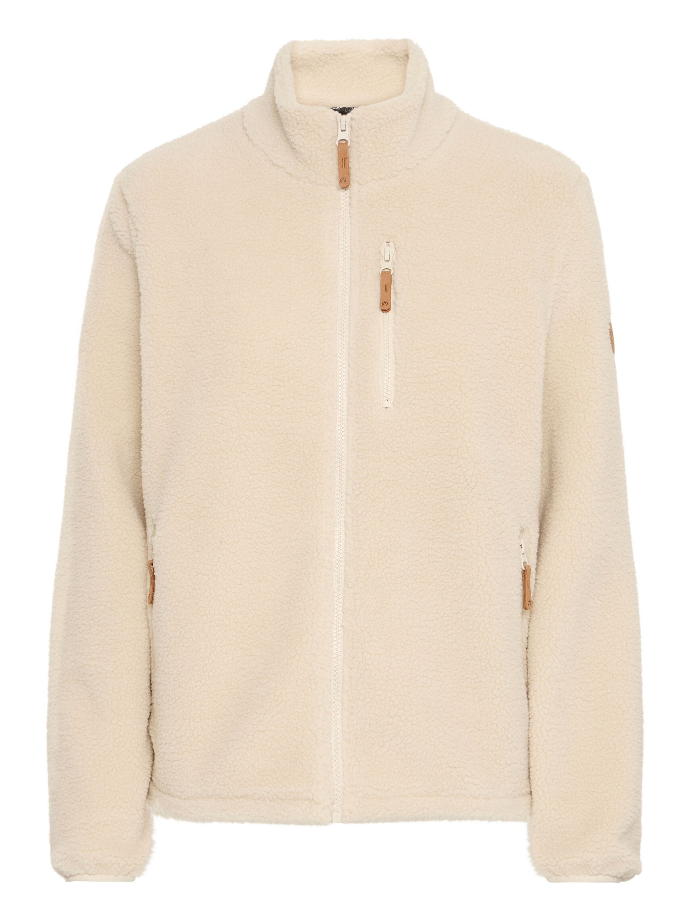 North Bend Fleece jacket 'Samanta W' in Beige: front