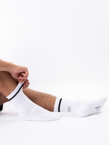 Occulto Athletic Socks 'Leo' in White